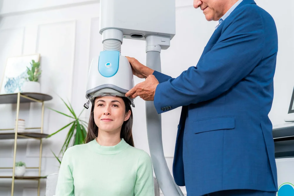 TMS treatment session